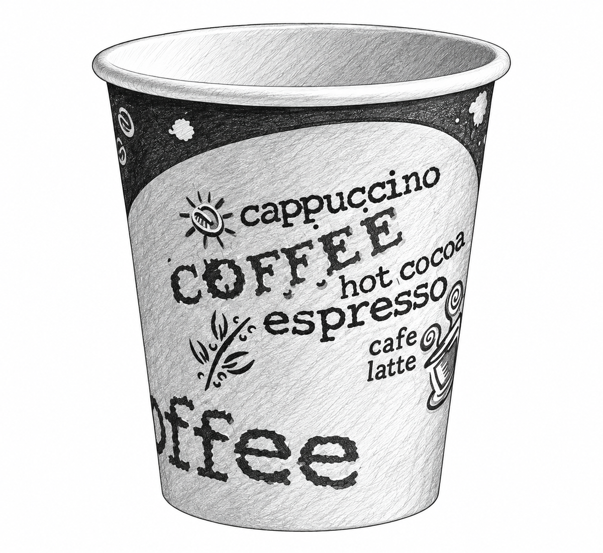 10oz Hot Cup 1000