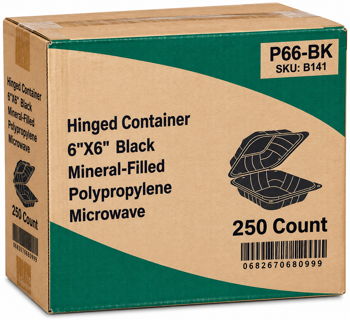 PP225 Black Container