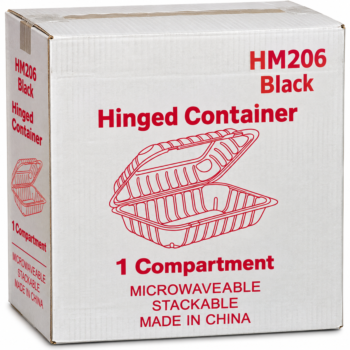 PP206 Black Container