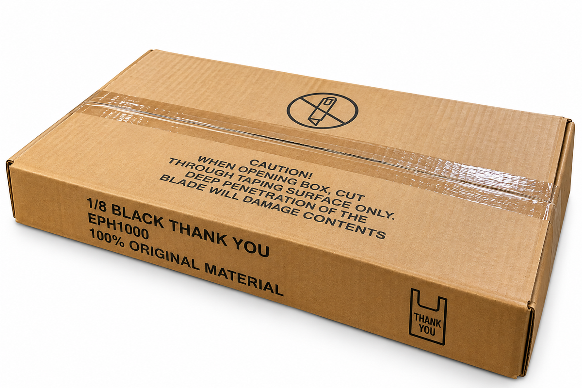 1/8 Plastic Black Bag