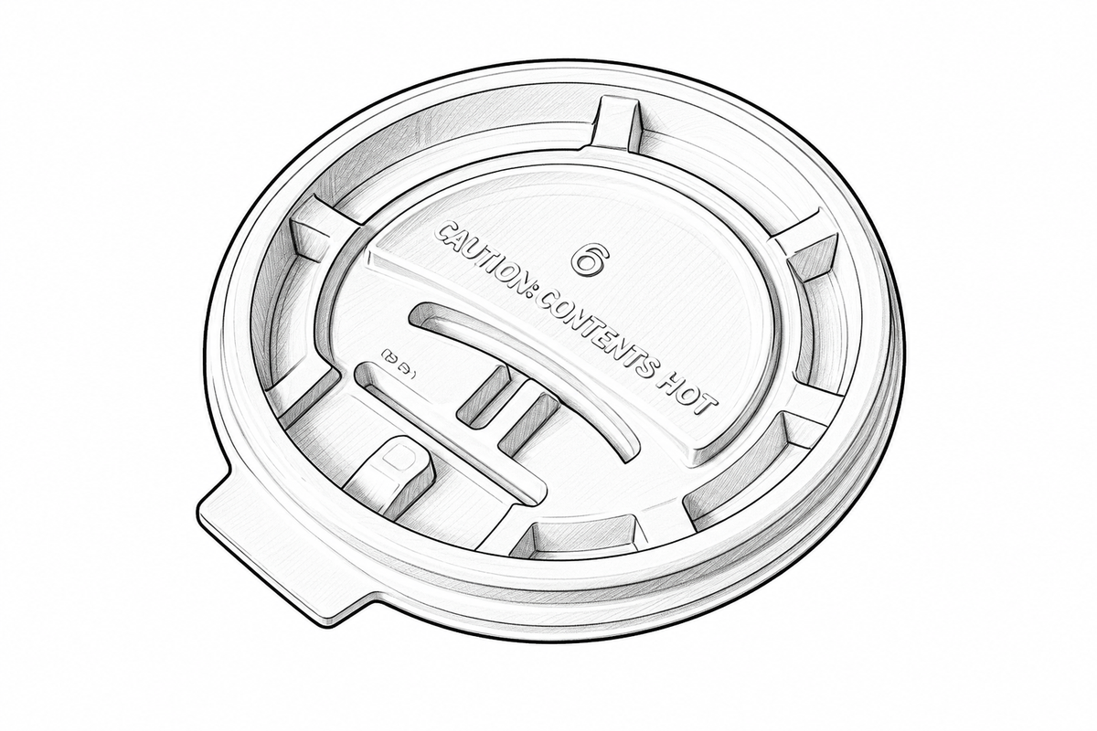 White Hot Cup Lid 1000