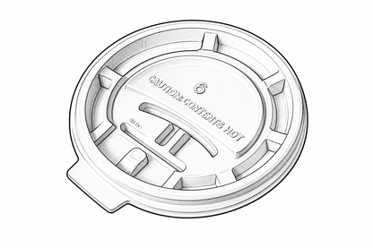 White Hot Cup Lid 1000