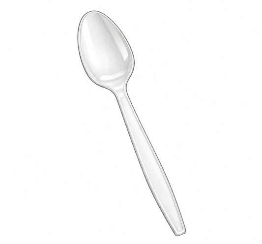 White Medium Weight Spoon